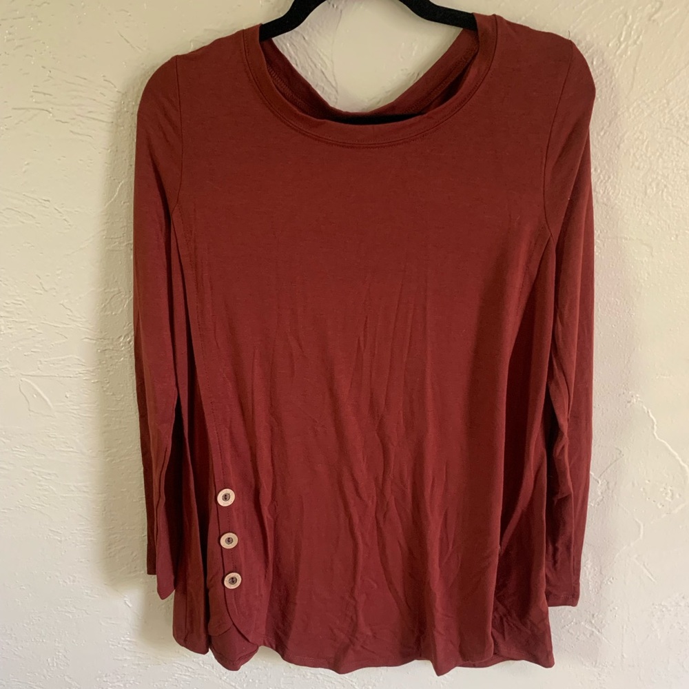 Rust Maternity Top